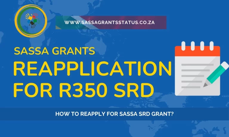 SASSA Reapplication For R350 SRD Grant