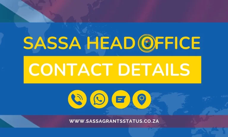 SASSA Contact Details | Head Office and Regional Contacts