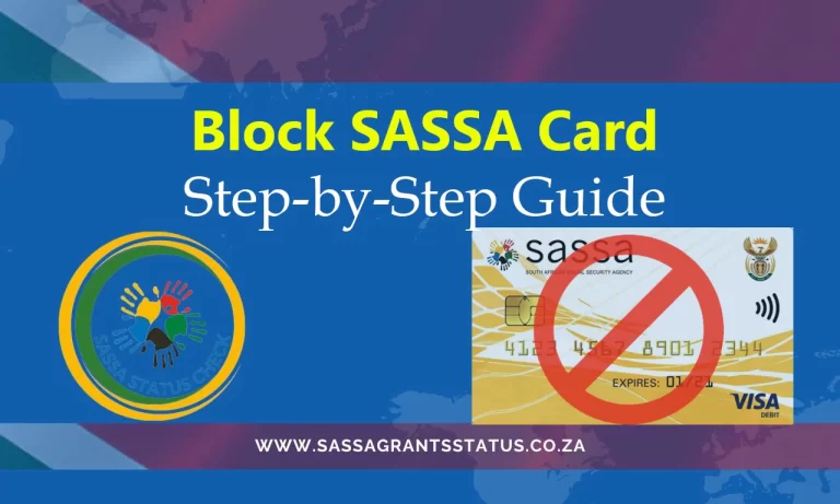 Block SASSA Card with this Step-by-Step Guide