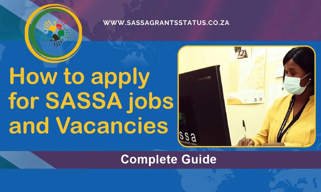 How to apply for SASSA jobs and Vacancies 