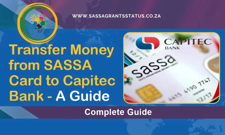 Transfer Money from SASSA Card to Capitec Bank